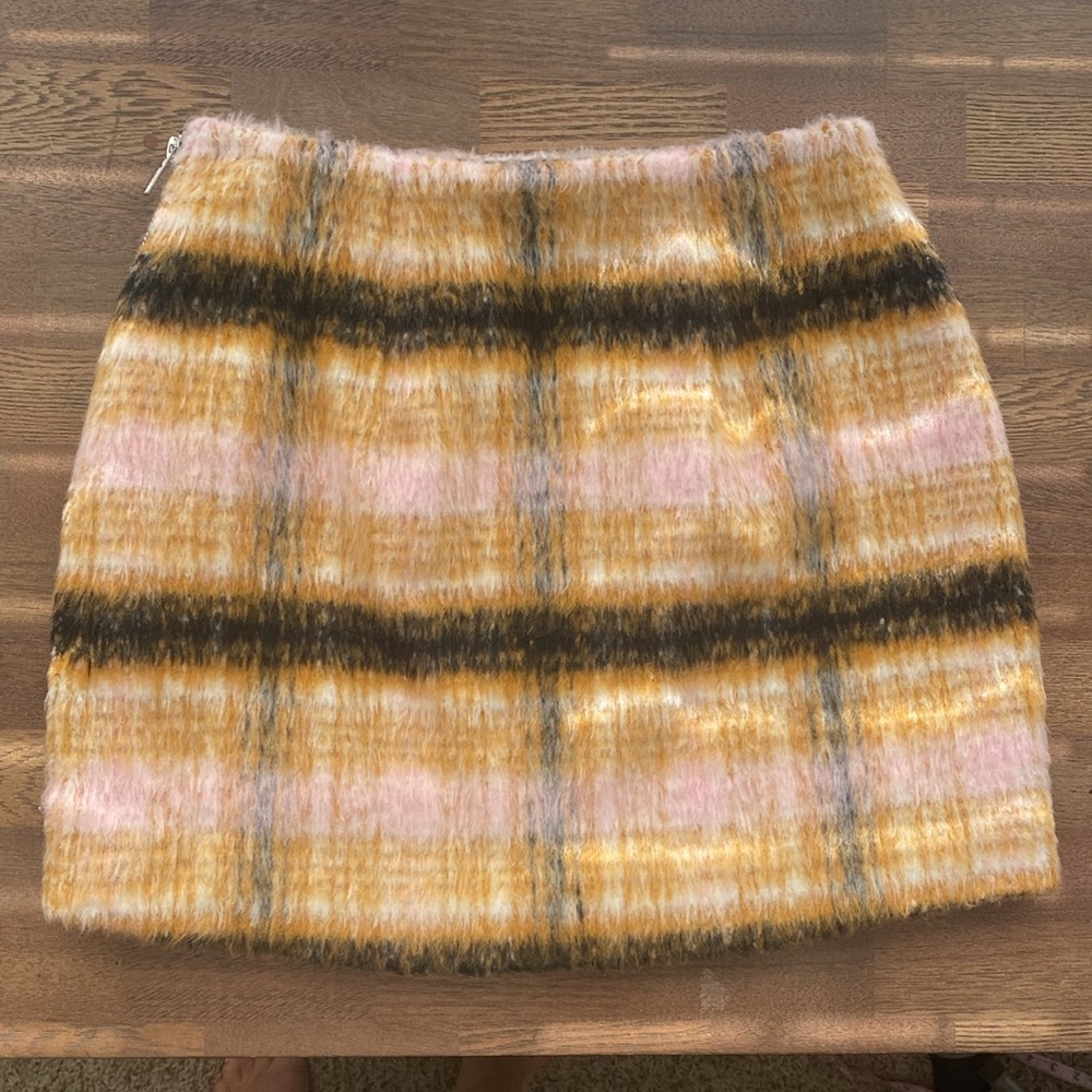 For Love And Lemons Rachel Wool Blend Mini Skirt Size Small - Picture 3 of 8
